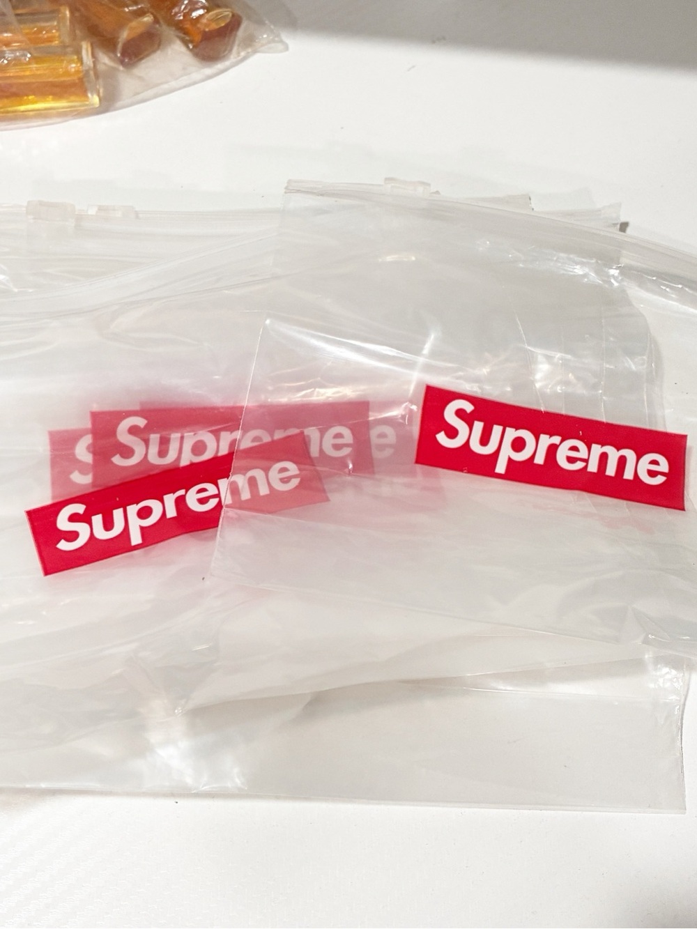 SS20 SUPREME ZIPLOC BAG Lot of 10 Clear Plastic NEW